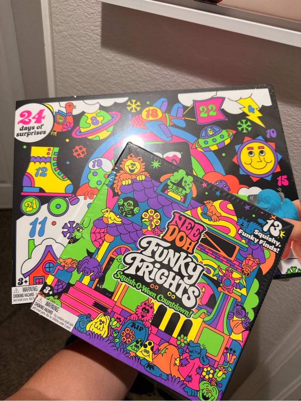 NeeDoh Bundle: Funky Frights Squish-O-Ween Halloween & Christmas Advent Calendar